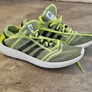 Adidas Neon Green and Black Sneakers